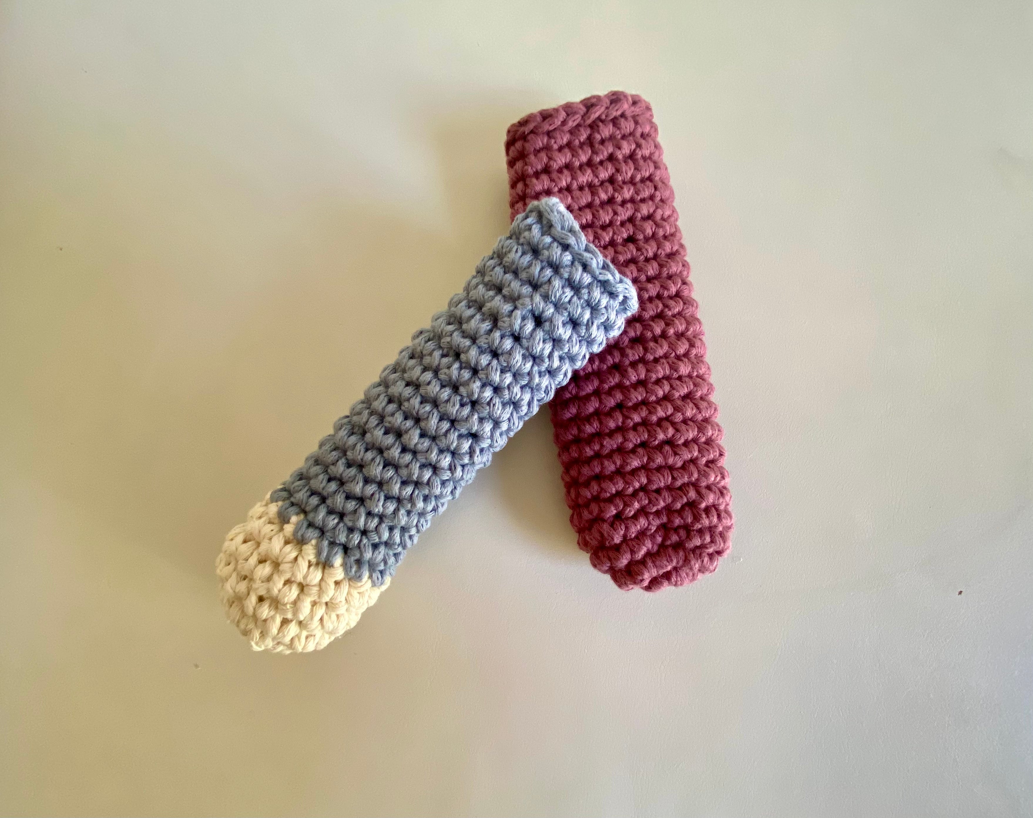 Pan & Spatula Handle  Crochet Pattern with Two Sizes