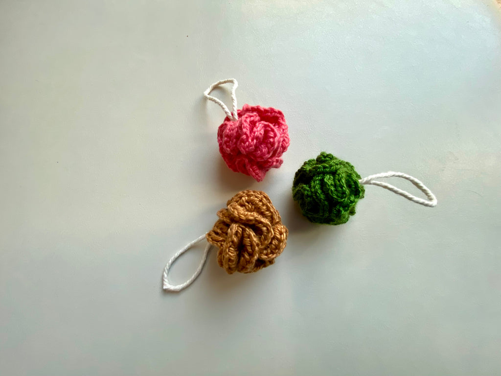 Hand Crochet Miniature dollhouse Spa Pouf