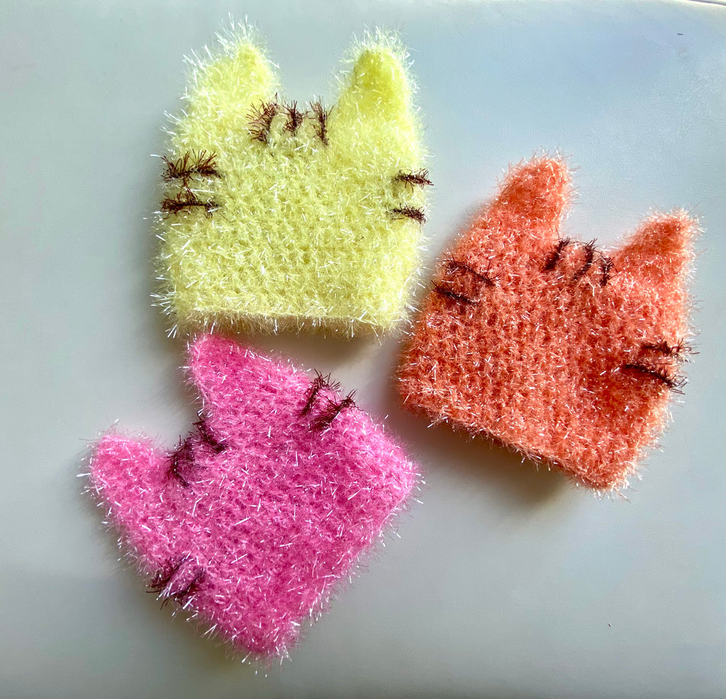 Crochet Cat Scrubbies Pattern