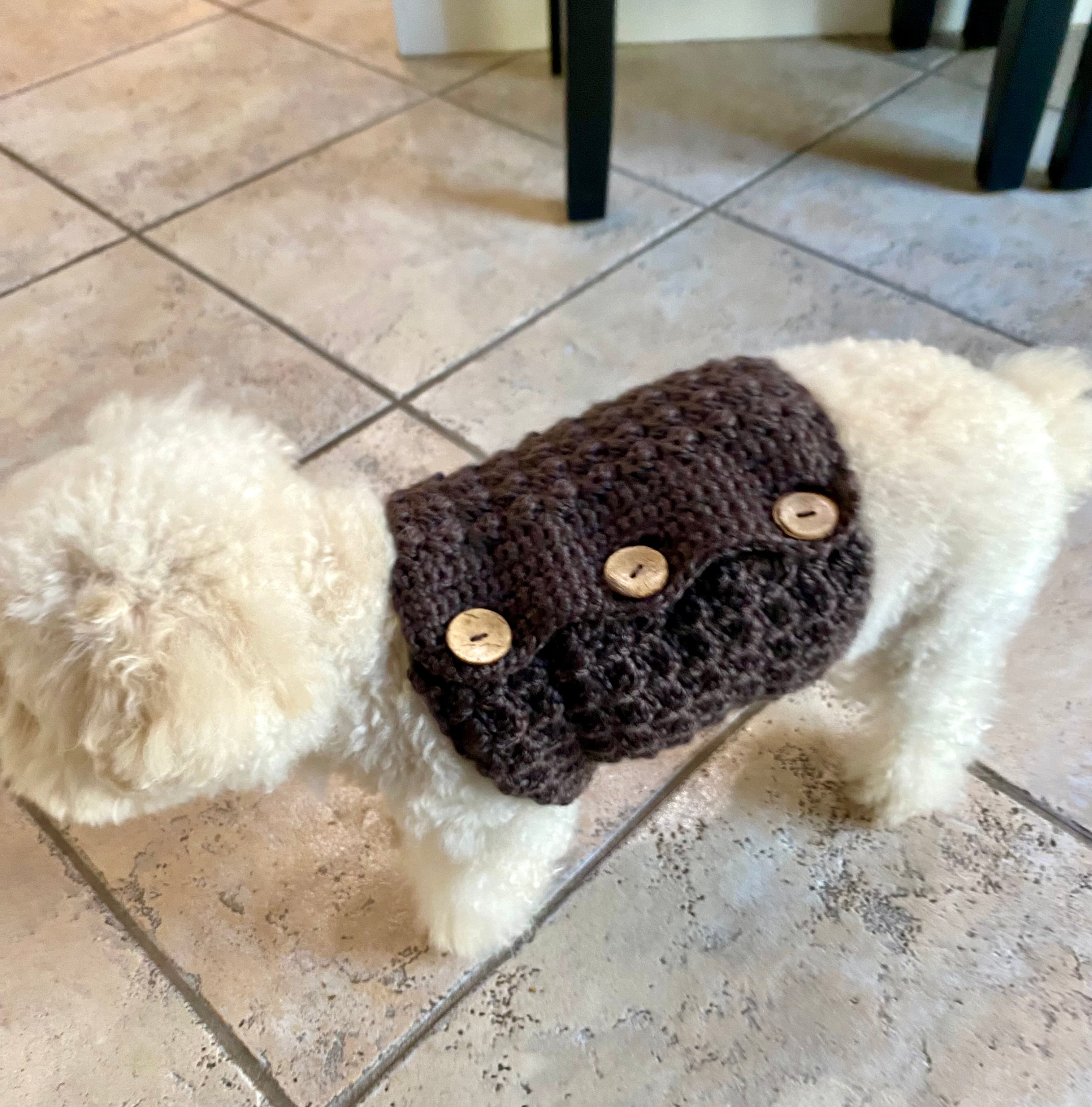 Pet Belly Warmer Size XS to L Crochet Pattern