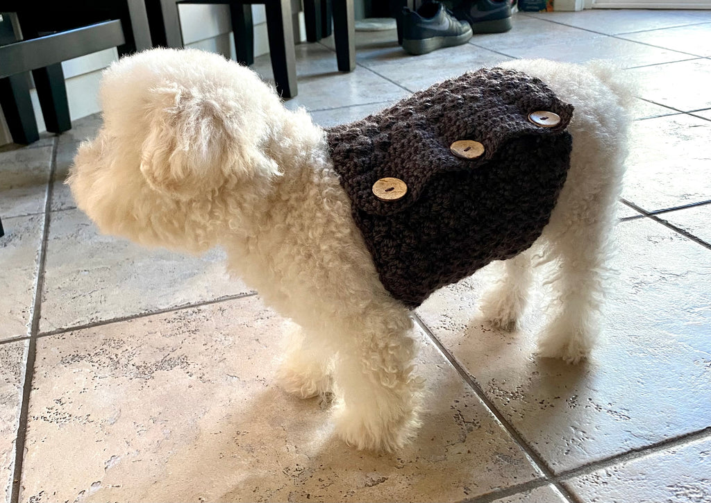 Pet Belly Warmer Size XS to L Crochet Pattern