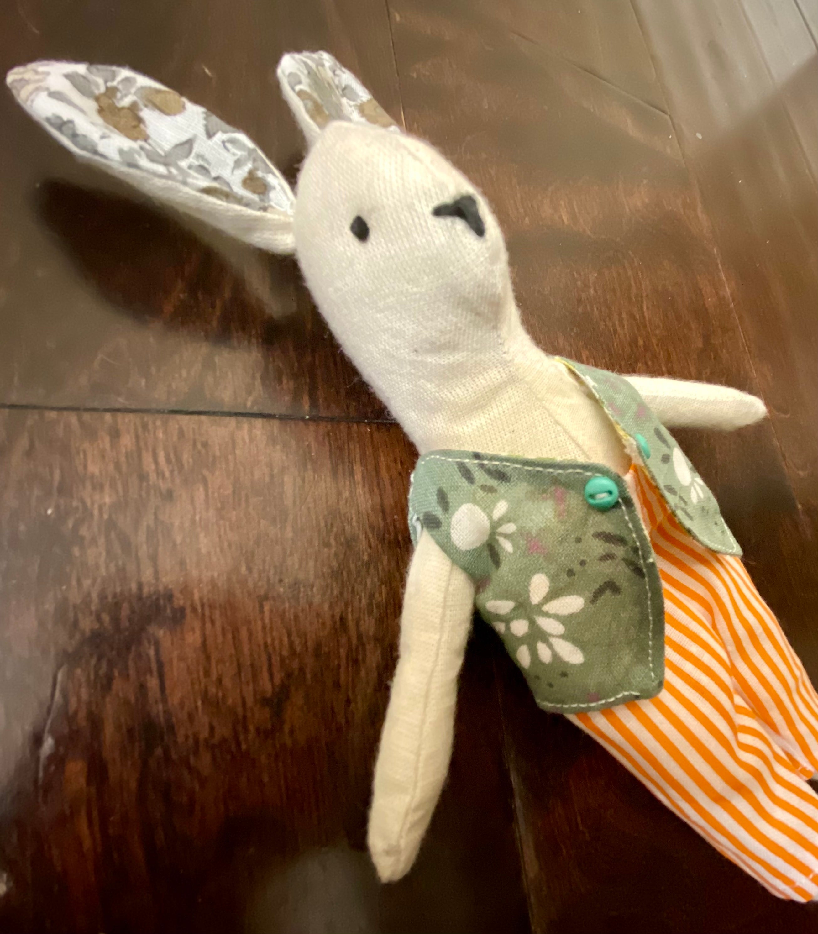 6" Handmade Gentleman Bunny with Outfit