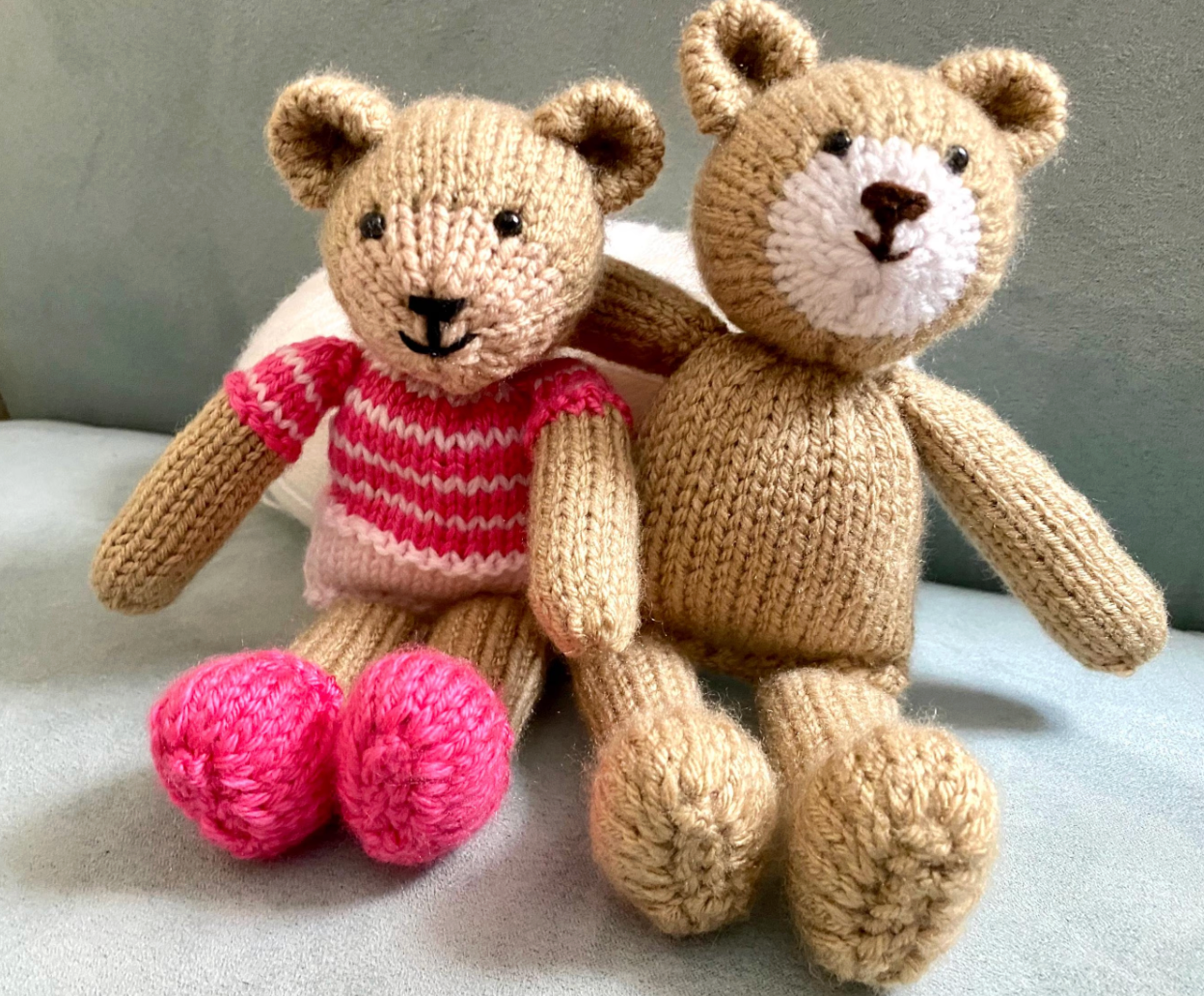 9.5" Knit Bear Pattern | DIY Stuffed Animal | Baby Shower Gift Idea