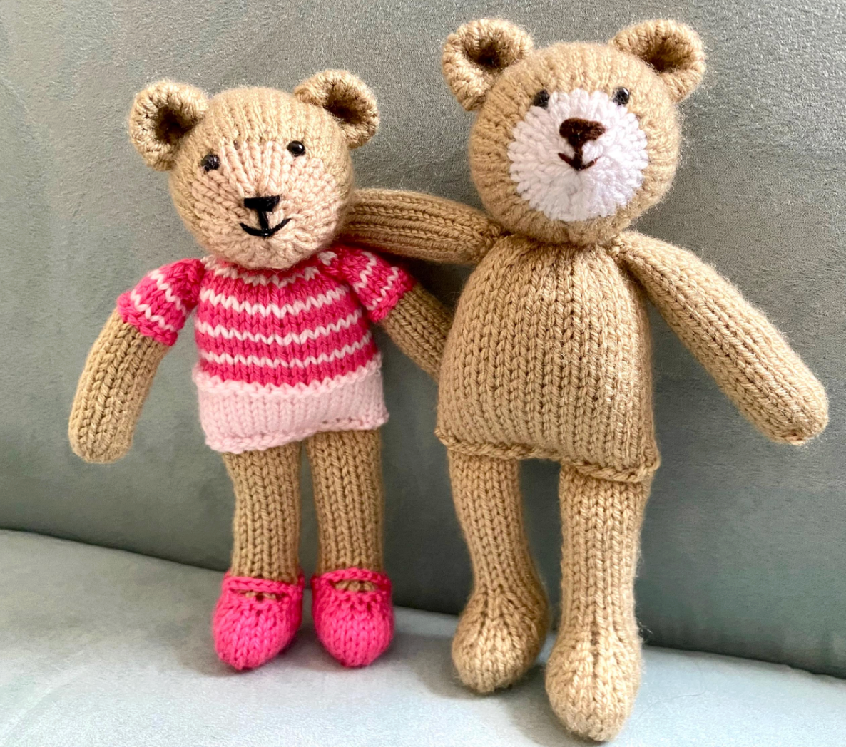 9.5" Knit Bear Pattern | DIY Stuffed Animal | Baby Shower Gift Idea