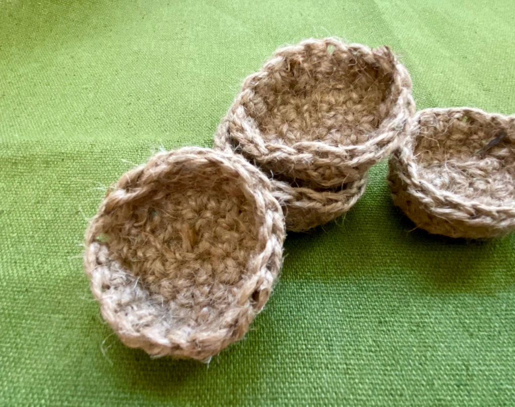 Handmade Miniature Crochet Basket