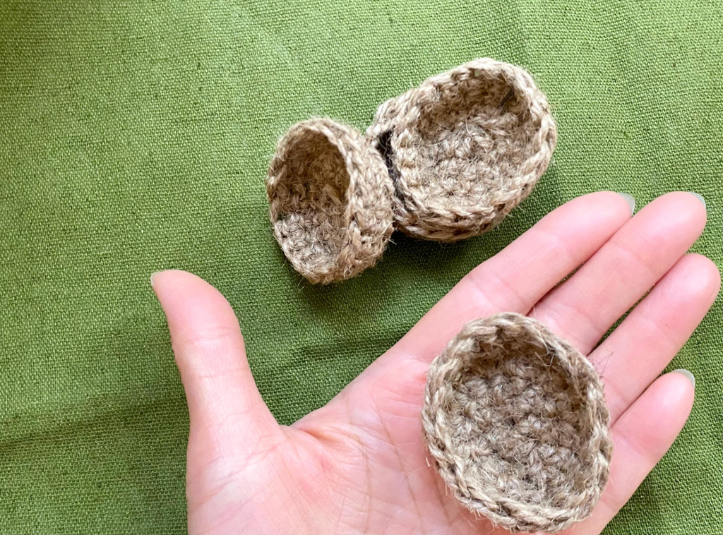Handmade Miniature Crochet Basket