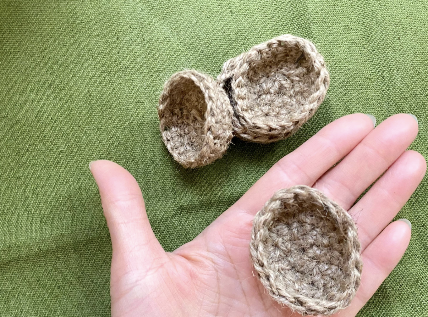 Handmade Miniature Crochet Basket