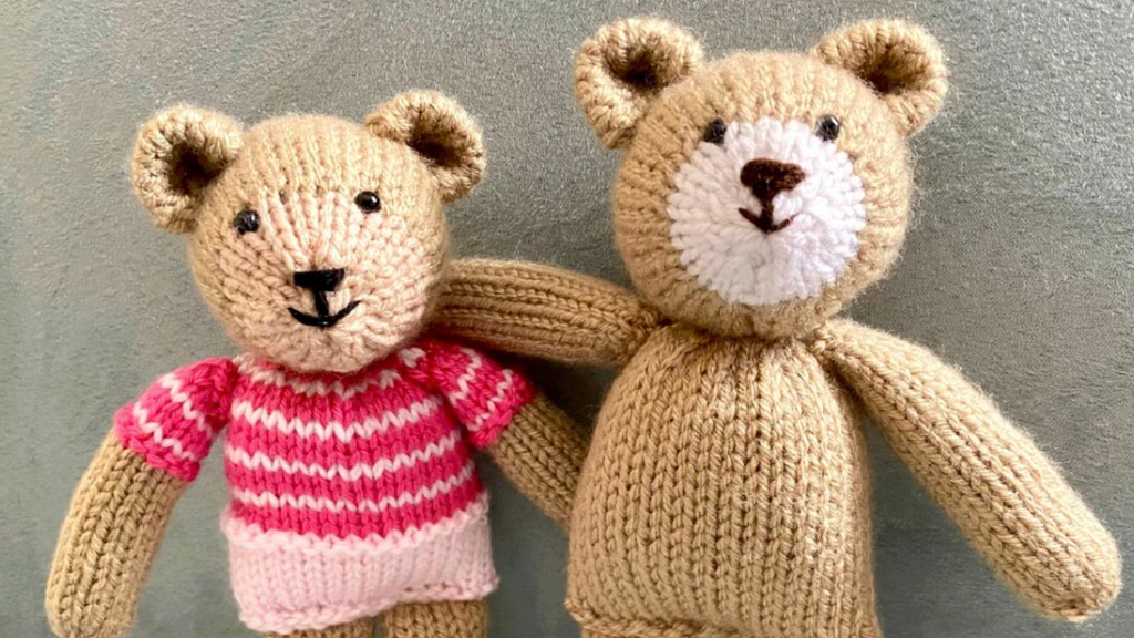 9.5" Knit Bear Pattern | DIY Stuffed Animal | Baby Shower Gift Idea