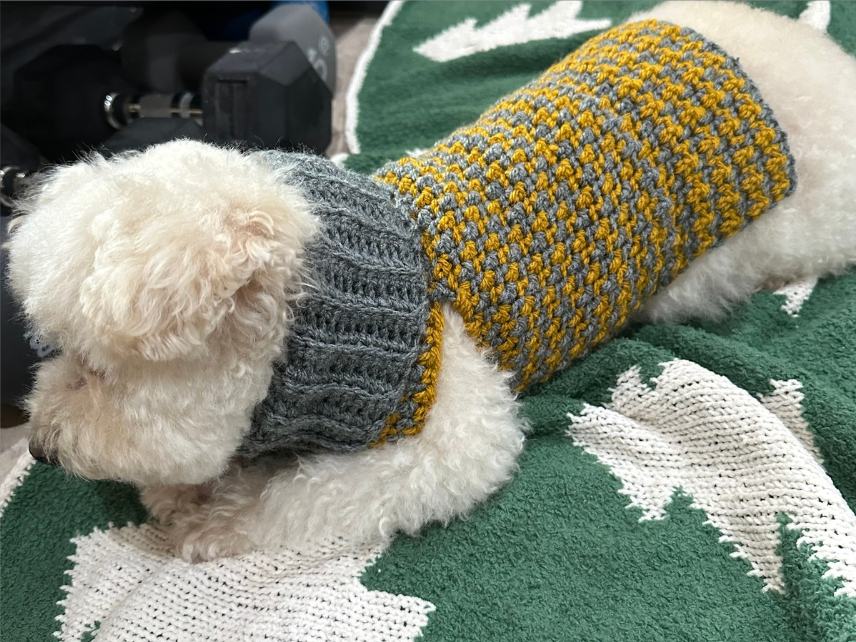 Houndstooth Sweater Crochet Pattern