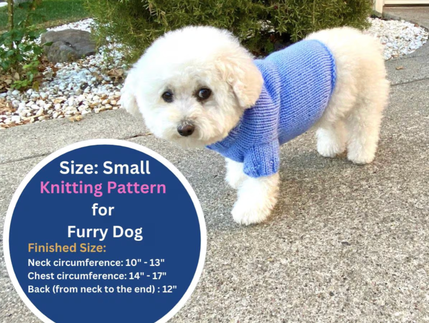 Small Dog Sweater Knitting Pattern