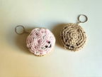 Sweet Couple Hand-Crocheted Cookie Keychain Set – Sugar Cookie & Chocolate Chips