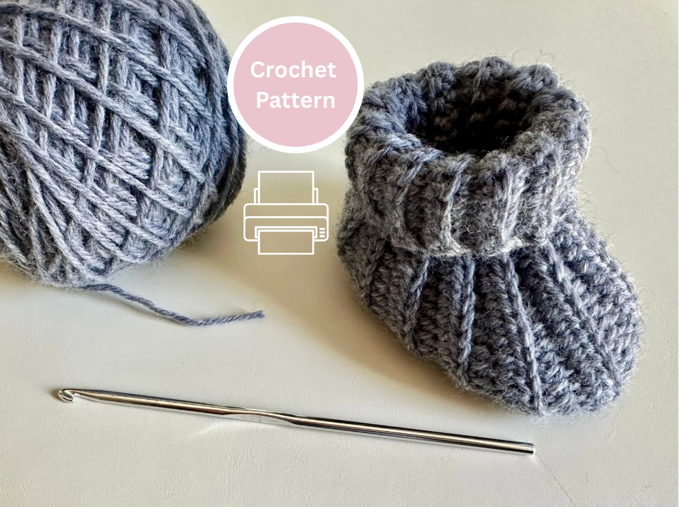 Sweet & Simple Baby Booties – Easy Crochet Pattern for 0-6 months